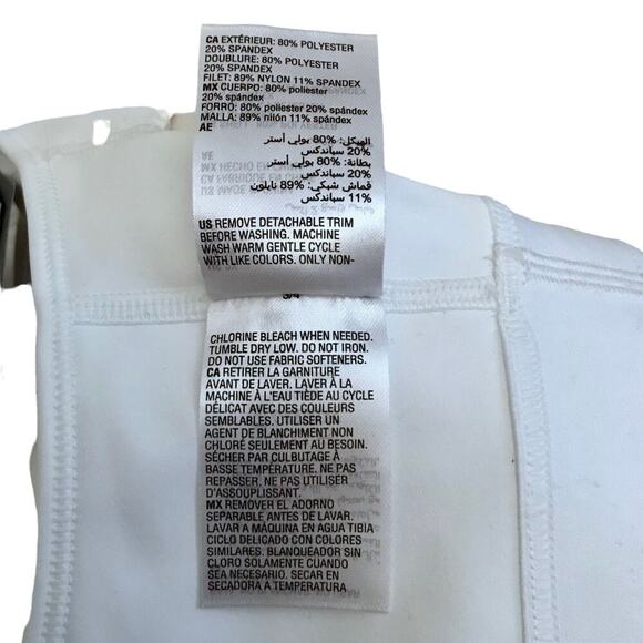 Ideology NWT White Sports Bra Women 2X - Picture 11 of 11